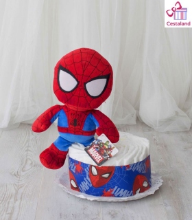 Tarta Pañales Spiderman mini. Comprar Regalos Bebes Frikis