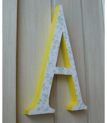 Letras decoradas de madera. Decorar con letras de madera