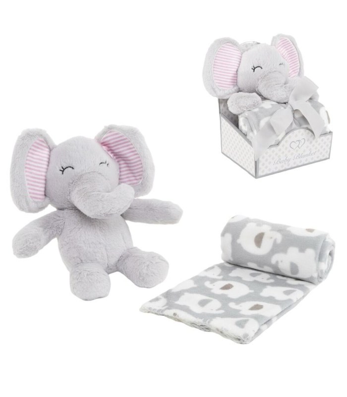 Peluche Elefante detalle con manta