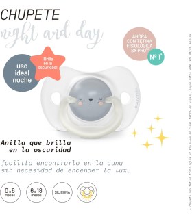 pack 2 Chupetes Night & Day 0-6m Suavinex. Regalos para niños y recién nacidos