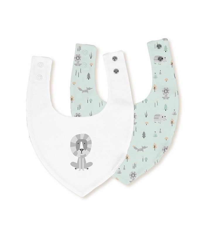 Babero bandana para bebés temática jungla