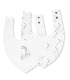 pareja babero bandana para bebés conejo