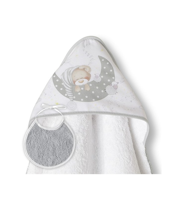 Capa Baño para Bebés + babero. Comprar toalla para bebes