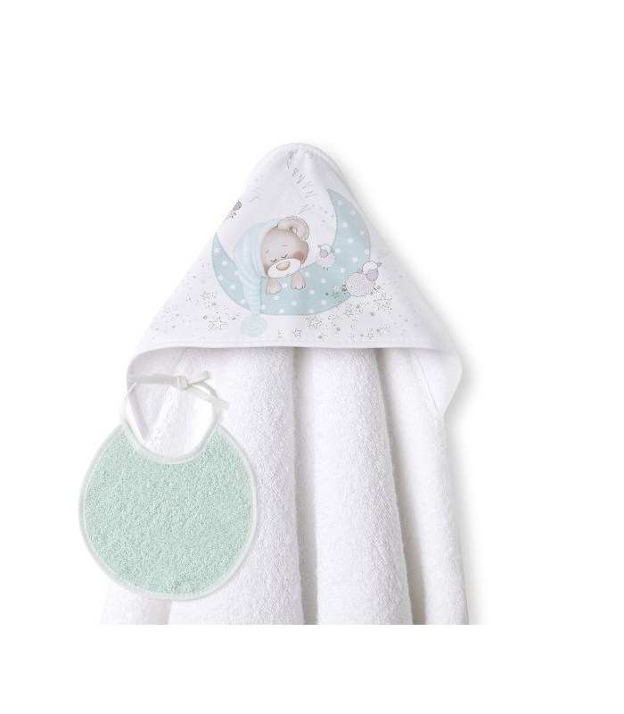 Capa Baño para Bebés + babero. Comprar toalla para bebes