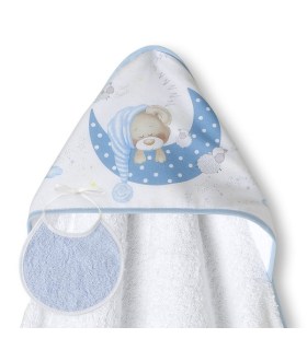 Capa Baño para Bebés + babero. Comprar toalla para bebes