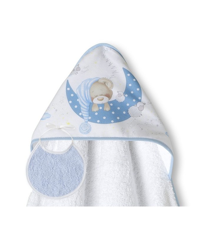 Capa Baño para Bebés + babero. Comprar toalla para bebes