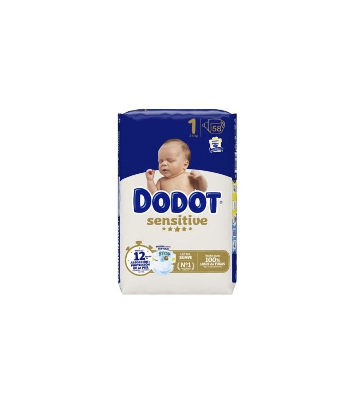 Pañales talla 1 dodot sensitive 2-5 kg