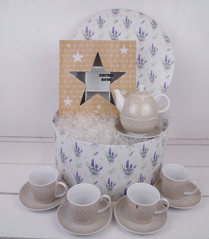 cesta tea time. Regalos para mujreres. Regalos para madres.