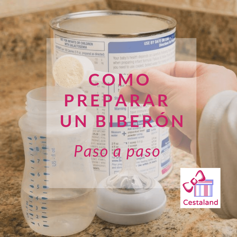 preparar biberones recien nacidos con formula y leche materna