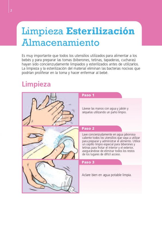 limpieza de biberones. Como preparar un biberón Cómo preparar un biberón.