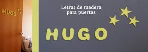 letras de madera para puertas