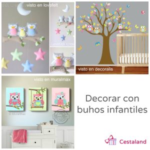 decorar con buhos infantiles