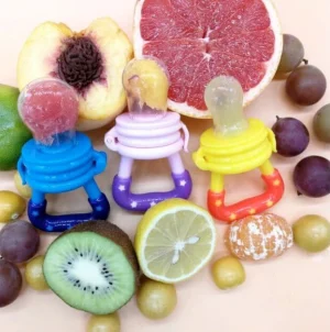 alimentador antiahogo para frutas introducción al solido bebé