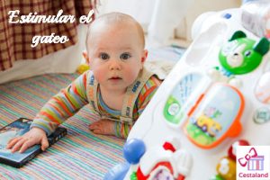 enseñar a gatear. estimular el gateo