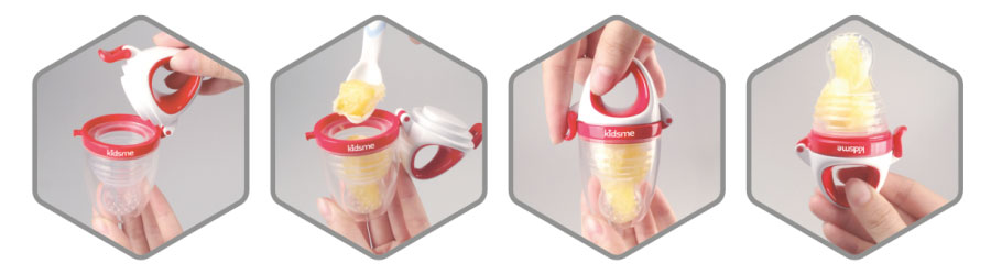 alimentador antiahogo. Red silicona para dar frutas kidsme