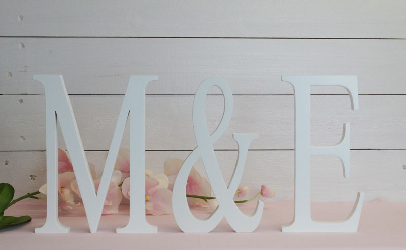 Iniciales y letras para bodas