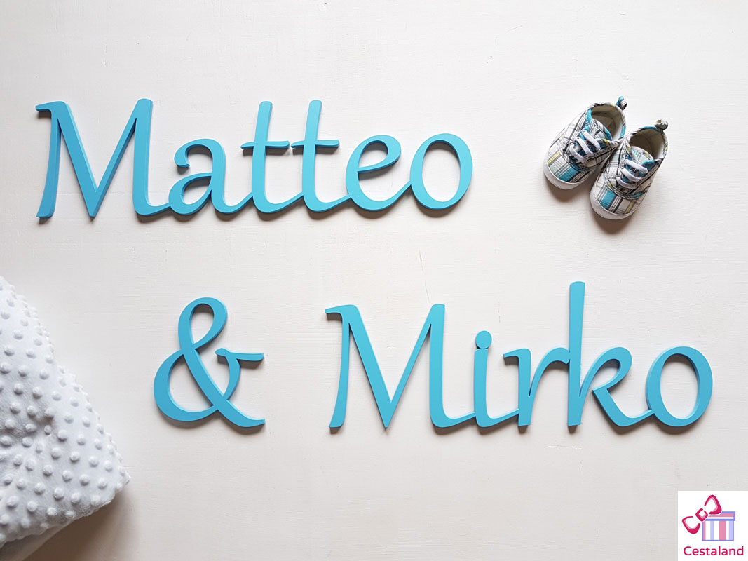 Letrero para hermanos Matteo y Mirko